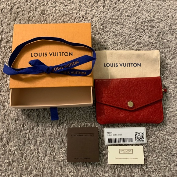 Louis Vuitton Cerise Monogram Empreinte Leather Key Pouch